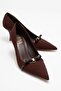 Annie Brown Bow Women's Heeled Shoes