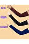 3 Pairs of Arm Sleeves in Black, Burgundy, Navy Blue, Lycra, Comfortable Fabric, Multi-Purpose and Practical