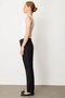 Women's Double Bridge Filet Pocket Fabric Trousers Black - 2