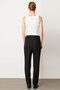 Women's Double Bridge Filet Pocket Fabric Trousers Black - 3