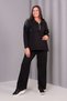 Women's Plus Size Elastic Waist Stone Printed Pocketed Sports Casual Tracksuit Set - 5