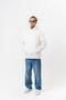 Men's Süzene Embroidery Detailed Hooded Oversize Hoodie Ecru - 6