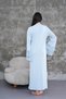 Women's Blue Special Design Cotton Maternity Nightgown Nightgown Set of 2 - 9