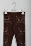Girl's Cat Stone Detailed Leggings - 3