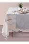 Cotton Box Runner Panama Tablecloth Set Diamante Gray 180 X 230 cm - 2