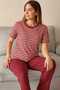 Women's Pajama Set Short-Sleeved 100% Cotton - 2