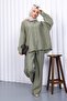 Khaki Modal Shirt and Pants Set - 2