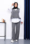 Smoked Shirt Three-Piece Knitwear Set - 2