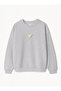 Women's Oversize Fit Sweatshirt Cocktail Print – Crew Neck, 3 Thread Fleece