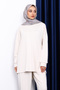 Stone Crew Neck Tunic Trouser Set - 3