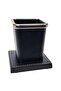Pr4255 Luxury Chrome Detailed Wooden Base Desktop Office Pen Holder - 5