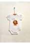 Baby Lion Printed 100% Cotton Snap Fastener Baby Bodysuit Undershirt Jumpsuit