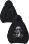 Jack Nicholson Design Back Printed Black Hooded Sweatshirt