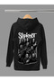 Slipknot Printed Cotton Long Sleeve Ribbed 3-Ply Hooded Rock Sweatshirt