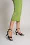 Stylish Design Women's Black Heeled Shoes Ankle-Tie