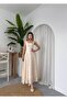 Design Floral Applique Flared Strap Women's Dress - 2