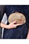 Floral Clutch Bag Gold - 2