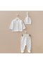 Newborn Baby Girl and Boy Cotton Hospital Release 3-Piece Baby Set with Booties Gift - 8