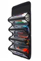 4-Compartment Pencil Bag 1 Piece Four-Section Pencil Holder Artistic Transparent Compartment Portable Fabric with Handle - 5