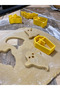 Halloween Cookie Cutter Set – 5 Pieces (Ghost, Pumpkin, Bat, Coffin)