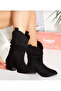 Tokyo Complete Black Calf Suede 6 cm Heel Dallas Boots Bottie