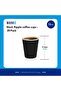 [25 Pack] 12oz Black Disposable Coffee Cups - Triple Wall Ripple Hot Paper Cups for Tea & Drinks - 4