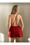 Scarlet Rose Dreams – Red Rose Mini Dress - 2