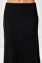 Ribbed Knitted Blouse-Skirt Set Lrg0044 Black - 5