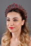 Lyra Elegant Leafy Crystal Bridal Crown Wedding Engagement Henna Nikah Princess Hair Accessory - 4