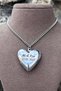 Photo Holder Picture Printed Name Written Cover Heart Necklace Gift for Lover Bbk48Y - 6