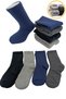 4 Pairs of Dark Colored Thick Children's Towel Socks - 2