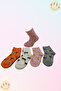 Girl's 8-Piece Heart Patterned Towel Socks Set – Colorful, Thick, and Warm Cotton Socks - 3