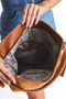 Women's Suede Soft Shoulder Handle Crossbody Bag - 3