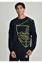 Fenerbahçe Men's Tribün Laser Printed All over Print Sweat - 2