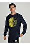 Fenerbahçe Tribün Laser Printed Single Color Logo Men's Sweatshirt - 3