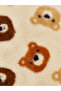 Leave Your Style with Us |   Bear Printed Baby Boy Plush Blanket 90X110 cm - 3