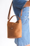 Women's Suede Soft Shoulder Handle Crossbody Bag - 4