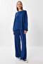 Soft Modal Top and Bottom Set Lby0009 Dark Blue - 2