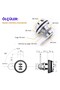Stainless Zinc Alloy Keyless Combination Furniture Cabinet Drawer Lock - 6