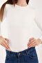 Women's Circular Neck Long Sleeve Snap Button/Zibin Body Suit - 5
