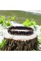 Tiger's Eye and Onyx Natural Stone and Steel Rope Men's Bracelet 31832B18D2 - 3