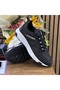 Men's Outdoor Waterproof, Thermo Non-Slip Sole Sports Shoes - Black White - 2