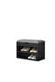 Shoe Storage Rack with Seating & Storage – Black Bench for Entryway & Bedroom