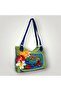 Crochet Knitted Flower Detailed Shoulder Bag, Handmade Custom Design Bag - 7