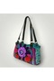 Crochet Knitted Flower Detailed Shoulder Bag, Handmade Custom Design Bag