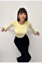 Finger-Through Modal Fabric Long Sleeve Crew Neck Stretchy Women's Bodysuit - 4