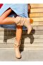 Tokyo Beige Leather 6 cm Heel Dallas Boots Bottie - 4