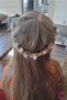10-Piece White Floral Stone Snap Clip Knitted Hair Ornament - Teenage Girls' Decorative Hair Clip Earrings Metal - 3