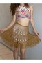 Hand Knitted Lace Skirt Bustier Set Standard - 6