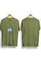 Bonjour La Mel Printed/ Unisex Khaki Green Color T-Shirt / 95% Cotton Premium Quality / Regular Fit - 2